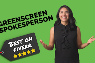be your female spanish greenscreen video spokesperson