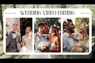 edit elegant cinematic wedding videos