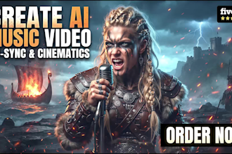 create ai song or music video with lip sync and cinematic visuals