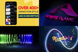create 3d logo animation or intro video