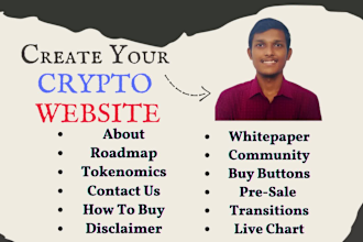 create crypto token website,memecoin website