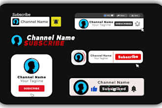 create stunning animated youtube subscribe button