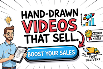 create a custom whiteboard animation explainer video