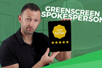 be your professional green screen video spokesperson
