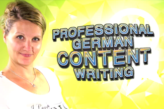 write articles and SEO optimized blogs in german