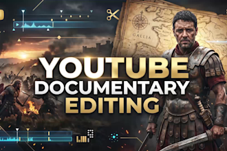 edit  professional history documentary video for youtube