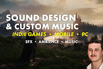 create full sound design and music production for your game