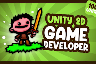 design and develop unity 2d game development for pc, mobile