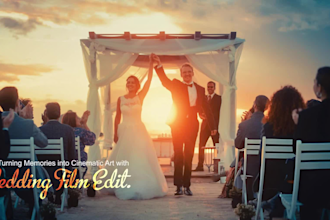 do cinematic wedding video editing
