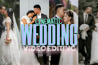 make your wedding video into a cinematic film or romantic highlight