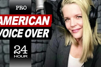 be your confident american female voice over actor