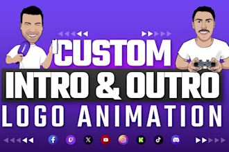 create custom youtube gaming intro and outro