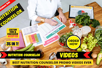 provide nutrition counselor or nutritionist premium video ad