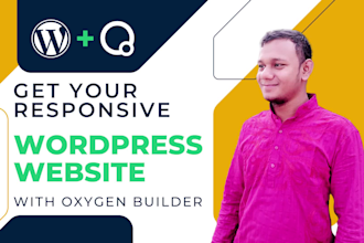 design, redesign wordpress website with oxygen builder