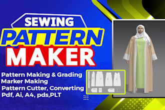 create a digital sewing pattern for you