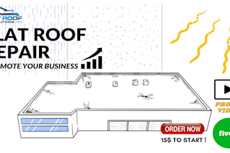 create flat roof repair or flat roof maintenance whiteboard video