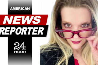 record a news report with american female voice over
