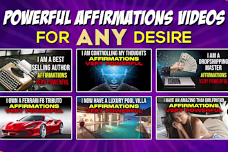 create powerful custom affirmations video for any desire