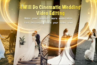do wedding video editing with creative storytelling
