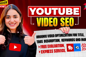 do best youtube video SEO expert optimization and channel growth manager