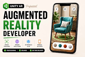 develop augmented reality ar app with unity3d, arcore, arkit
