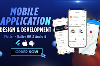 develop flutter, ios app and android mobile app development