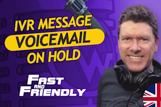 record your IVR, voicemail, greeting or on hold messages