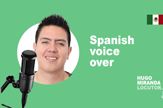record spanish voice over for you