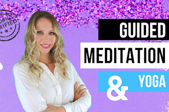 record a guided meditation voice over in english or italian