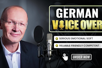 record german male voice overs for various purposes