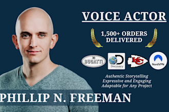 record a pro male voice over in many accents and styles