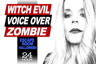 do a scary creepy witch alien voice over character