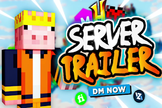 make a cinematic minecraft server trailer