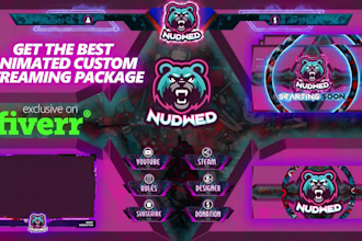 design the perfect custom animated streaming overlay package
