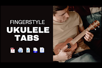 arrange ukulele tabs for any song or music
