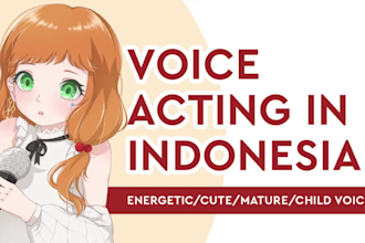 do girl voice over in indonesian