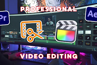 do professional video editing and post production
