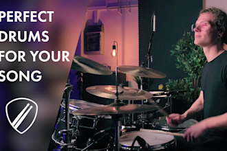 be your session drummer and will play pro level drum parts