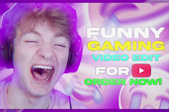 do funny gaming video editing for youtube and tiktok