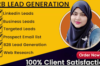 do highly targeted b2b lead generation and web research