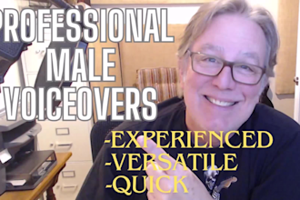 record your voiceover script with a north american accent