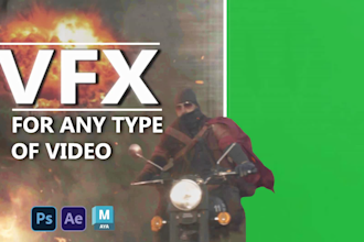 do vfx, rotoscoping, compositing, 3d cgi integration and clean up