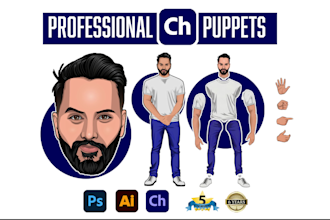 create a professional adobe character animator puppet