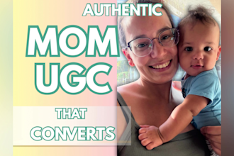 be your authentic ugc mom creator for parenting, baby and lifestyle brands