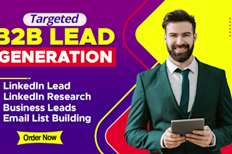 do b2b lead generation by using linkedin