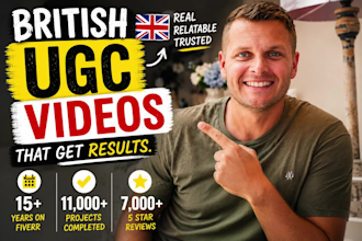 be your british ugc video ads spokesperson