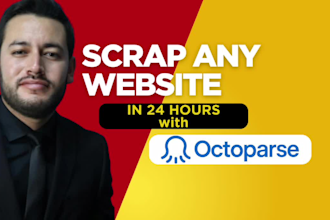 build web scraping script using octoparse in 24 hours