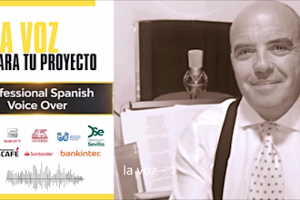 grabaré una locución profesional en español  en menos de 24 horas