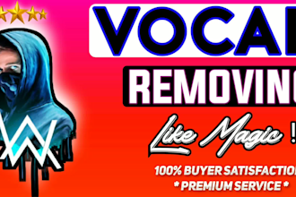 remove or extract vocal in less than 30 minutes