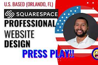 create or recreate squarespace website design in 24 hours
